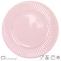 10.5"Embossed Ceramic Dinner Plate Wholesale
